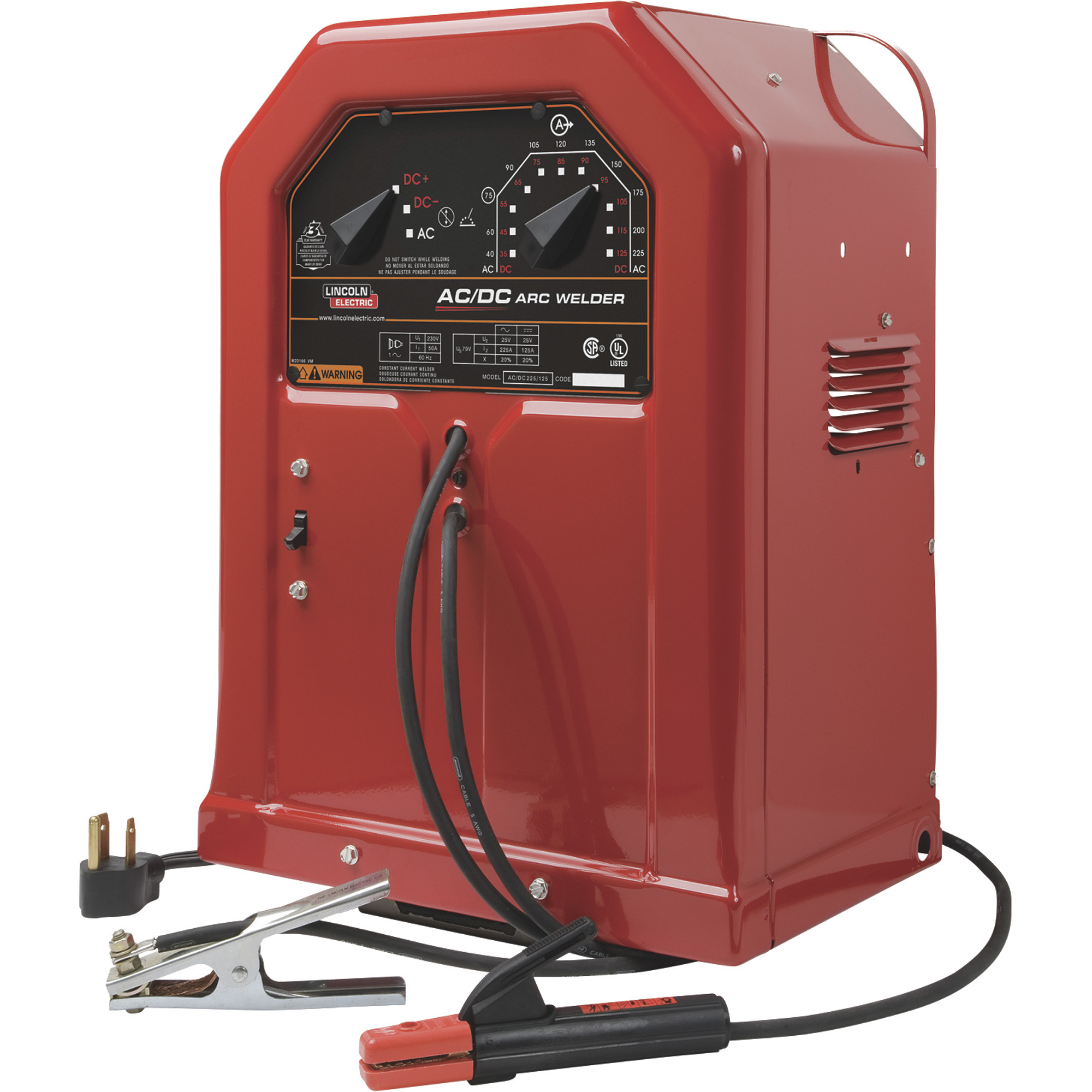 Lincoln Electric, AC/DC 225/125 STICK WELDER, Max. Amps 225 Model# K1297